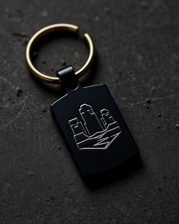 Engraved Metal Keychain